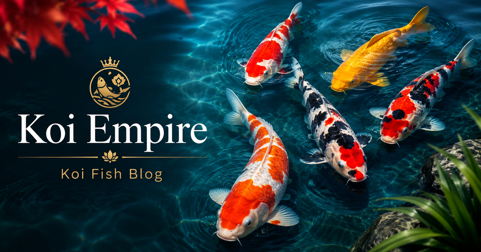 Beautiful Japanese koi fish swimming in a clear pond – Koi Empire South Africa