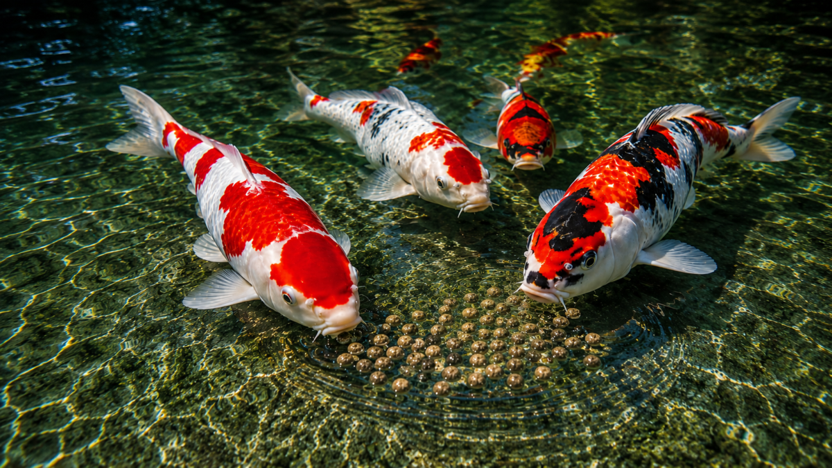 Premium floating koi food pellets for healthy growth, colour and nutrition – Koi Empire South Africa